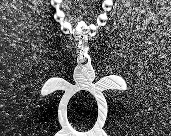Silver Sea Turtle Charm