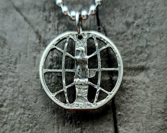 Minelab Manticore M11 coil quarter pendant