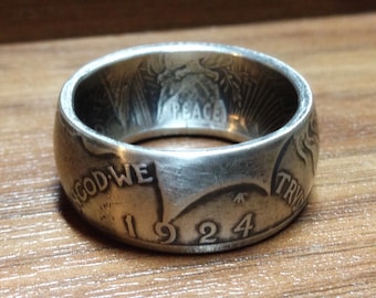 Peace Dollar Coin Ring