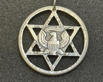 Star of David Silver Pendant