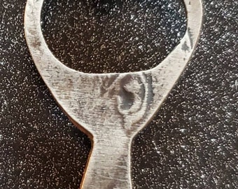 Beavertail Pull Tab Half Dollar Pendant