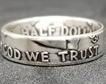 In God We Trust Silver Ring