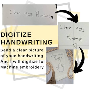 Note de numérisation pour broderie machine *produit numérique*