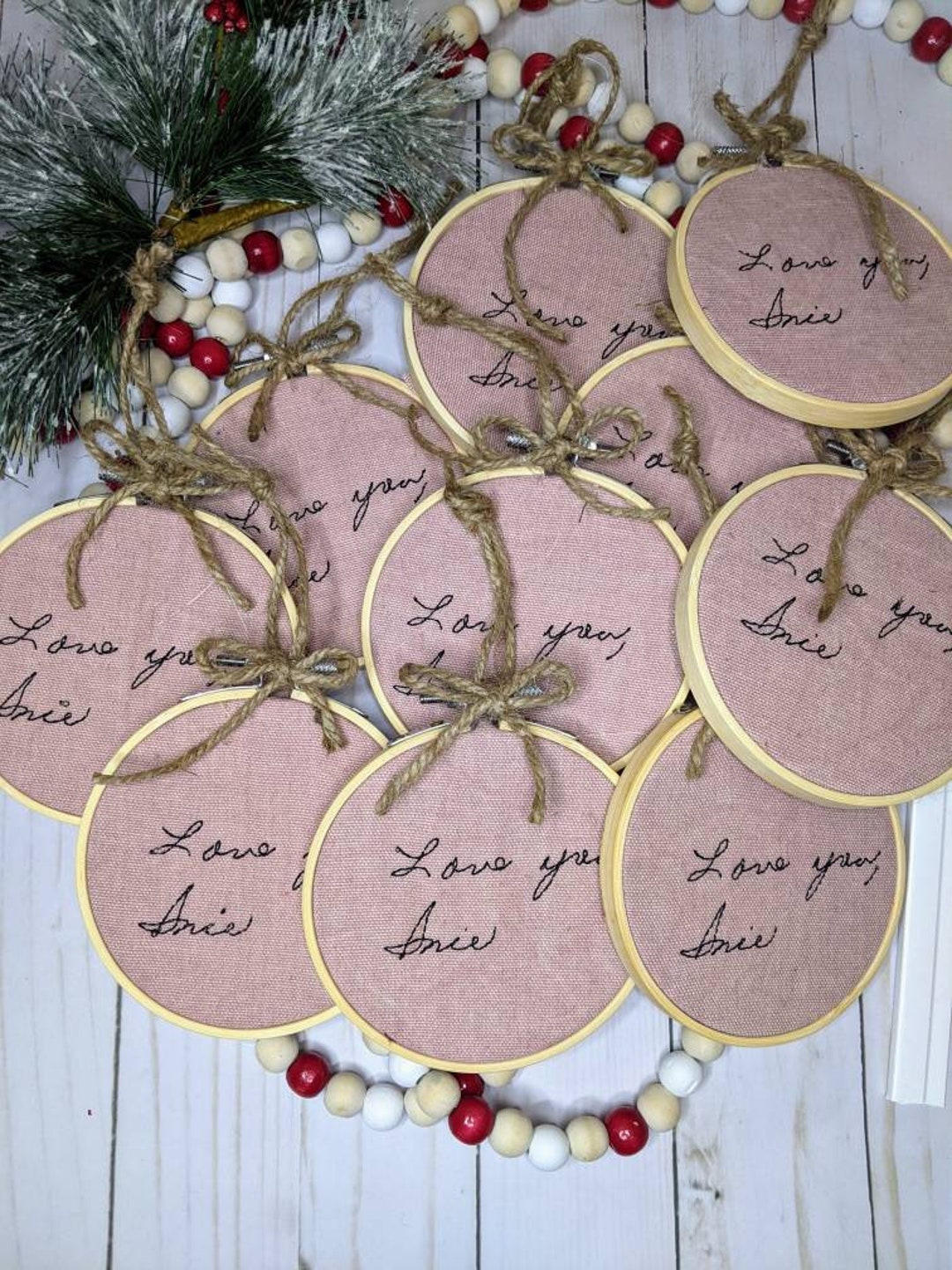 Custom Keepsake Note Christmas Ornament - Etsy