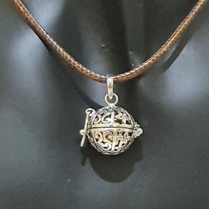 Pregnancy Harmony Ball Necklace | Mexican Bola Angel Caller | Chime Pendant for Mom to Be | Gift for Baby Shower