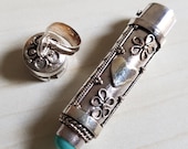 JANTUNG Bali Design Silver Prayer Pill Box Pendant