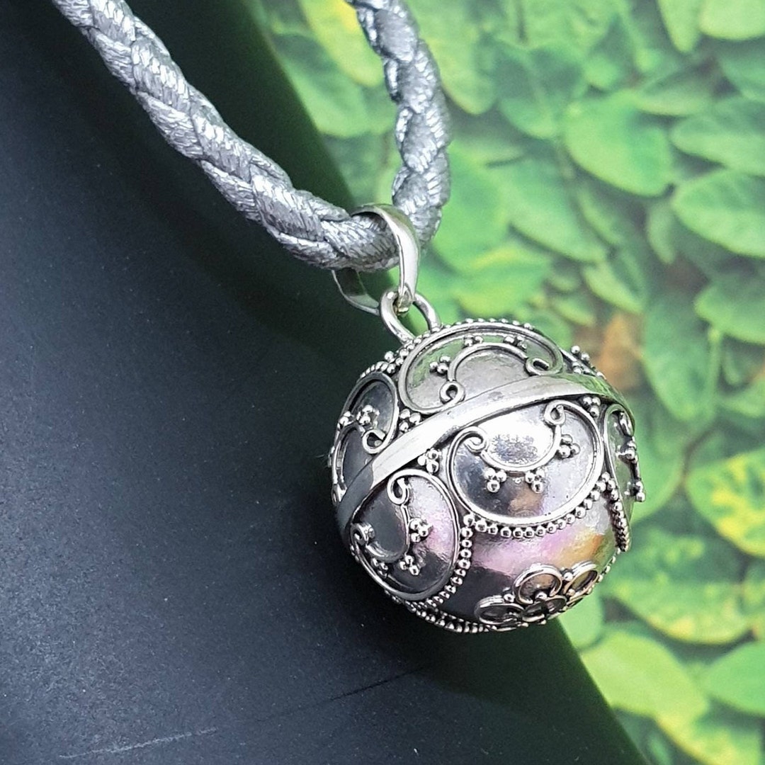 Angel Caller Sterling Silver Angel Caller Pendant: Pregnancy Chime Necklace - Etsy