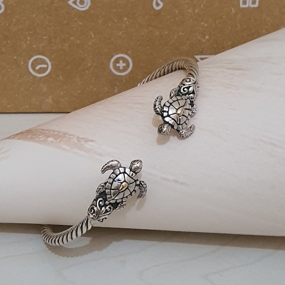 Bracciale Donna Argento 925 Con Ciondolo Tartaruga – Gioiello Con Zirconi – Regalo Impacchettato