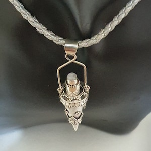 Secret Stash Necklace | Silver Vial with Spoon | Fairycore, Potion Bottle, Keepsake jewelry