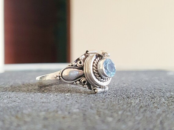 Bague en argent avec compartiment souvenir cache bague pour femme unique surprise secrete a l interieur cadeau pour elle Etsy France