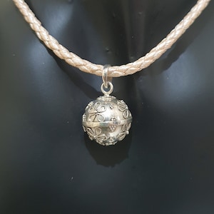 Pregnancy Chime Necklace | Bali Harmony Ball | Mom-to-Be Gift | Ornate Design chiming bola