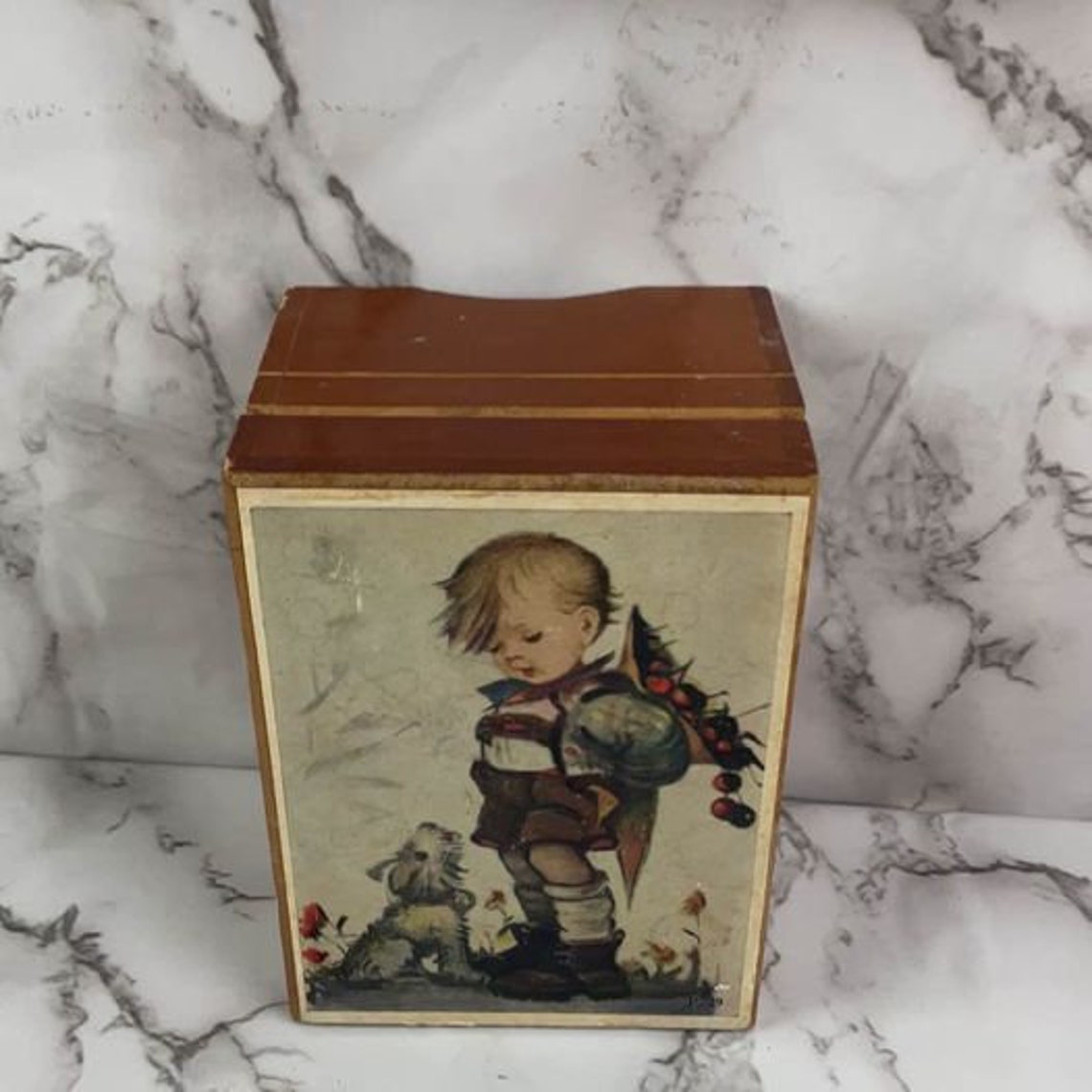 Vintage Love Story Music Box Hummel Made in Japan wood box Etsy