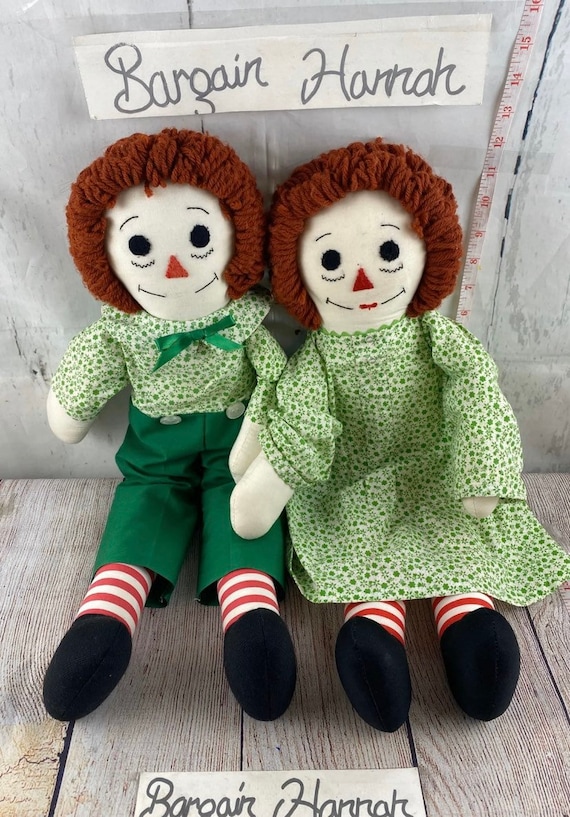 handmade raggedy ann and andy dolls