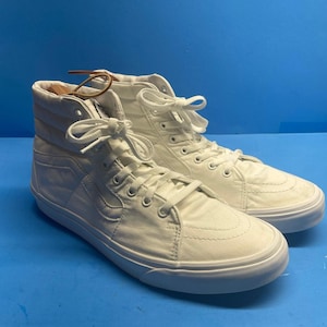 Vans Hi Top Weiße Turnschuhe 11.5 Männer 13 Frauen Pre Besitz Athletic Fashion