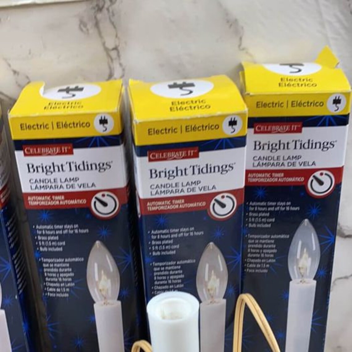 Lot Of 8 Bright Tidings Candle Lamps Automatic Timer Electric Etsy