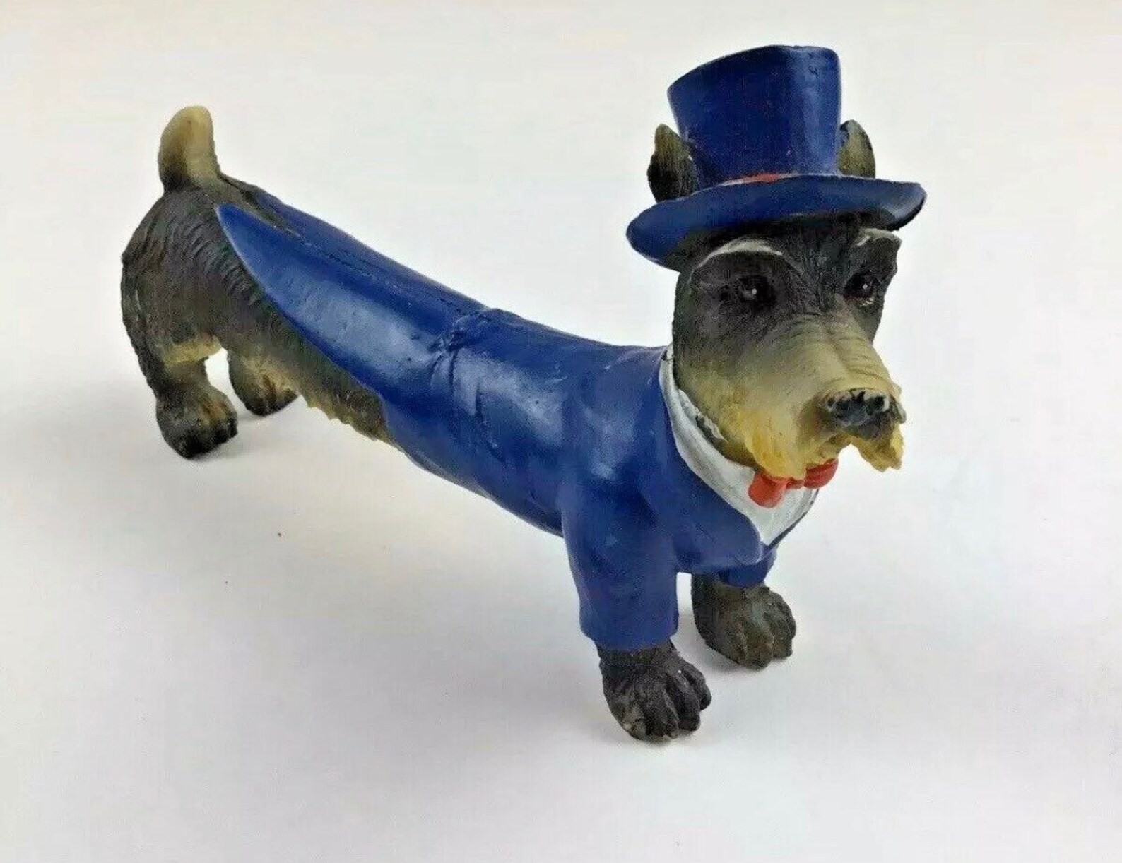 Hot Diggity Dog Figurine Tuxedo Topcoat Navy Blue RARE Dog No Etsy
