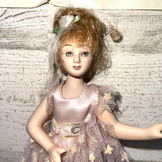 vintage 6" Porcelain Ballerina Doll 
