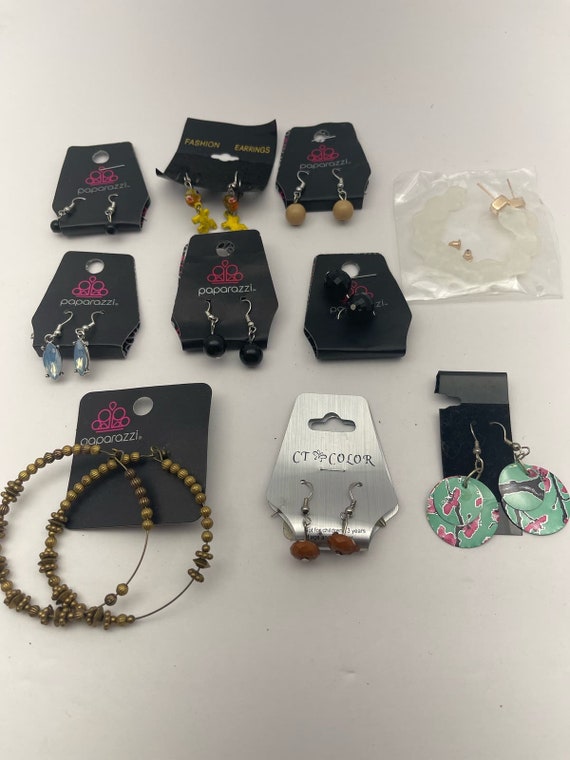 Mostly Paparazzi earring bundle new with tag of 10