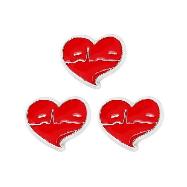 Caduceus CNA Scrubs Nurse Cap Floating Charms W Czech \u00a0Crystals Medical Symbol