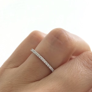 Silver Wedding Band Ring. Eternity Band Ring. Sterling Silver Stacking Ring. Stackable Ring. Silver Eternity Band Packed In A Luxury Box.