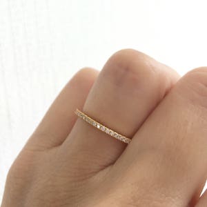 Gold Wedding Band Ring. Eternity Band Ring. Gold Stacking Ring. Stackable Ring. Silver Gold Plated Eternity Band Packed In A Luxury Box.