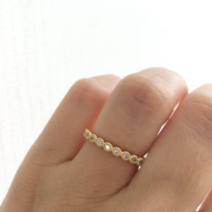 Gold Wedding Band. 2mm Wedding Ring. Fine Cz Wedding Ring. Gold Eternity Ring. Full Eternity Ring. Packed In Luxury Gift Box.