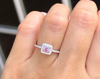 Pink cz ring deals