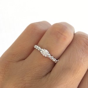 Solitaire Ring. Single Diamond Ring. Round Cut Solitaire Ring. Sterling Silver 4 Prong Solitaire Ring, Packed In A Luxury Gift Box.