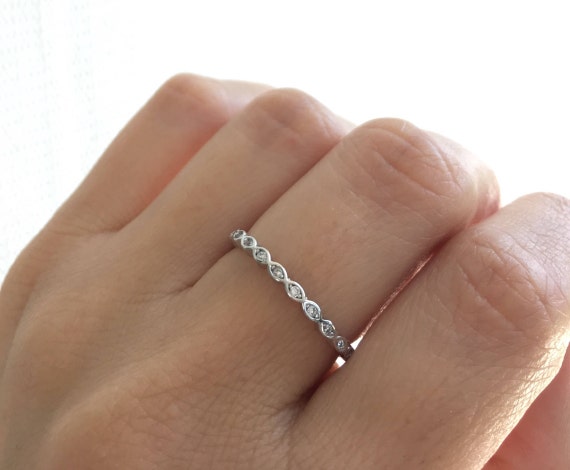 Wide Stacked X Design Band Ring Pave Cubic Zirconia Rhodium on Sterling Silver Wide Stacked X Design Band Ring Pave Cubic Zirconia Rhodium on Sterling Silver