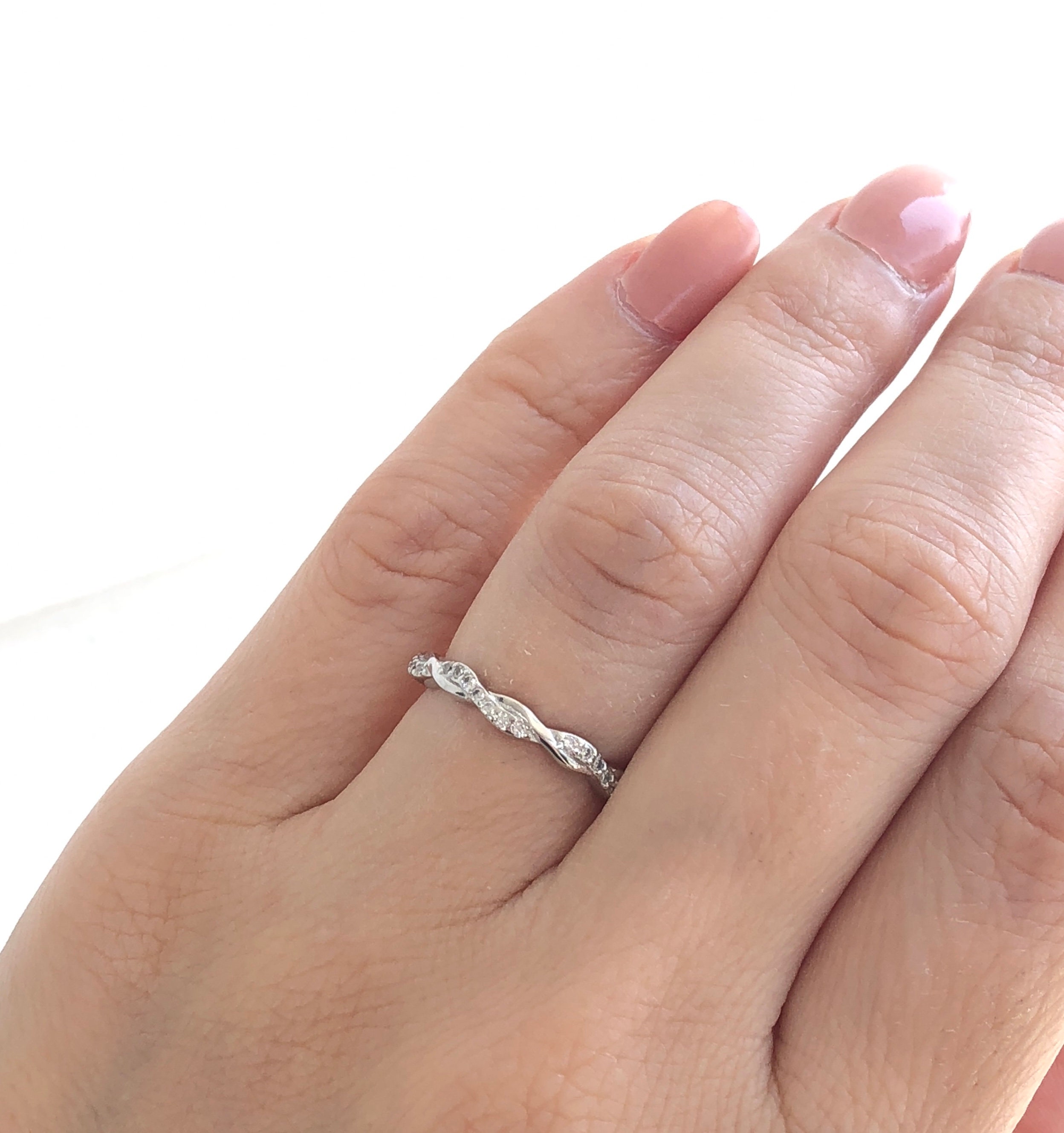 THIN COOLFeather STACKING TWISTED Ring Sterling Silver.925 Sizes 4,5,6,7,8,9,10, THIN COOLFeather STACKING TWISTED Ring Sterling Silver.925 Sizes 4,5,6,7,8,9,10,