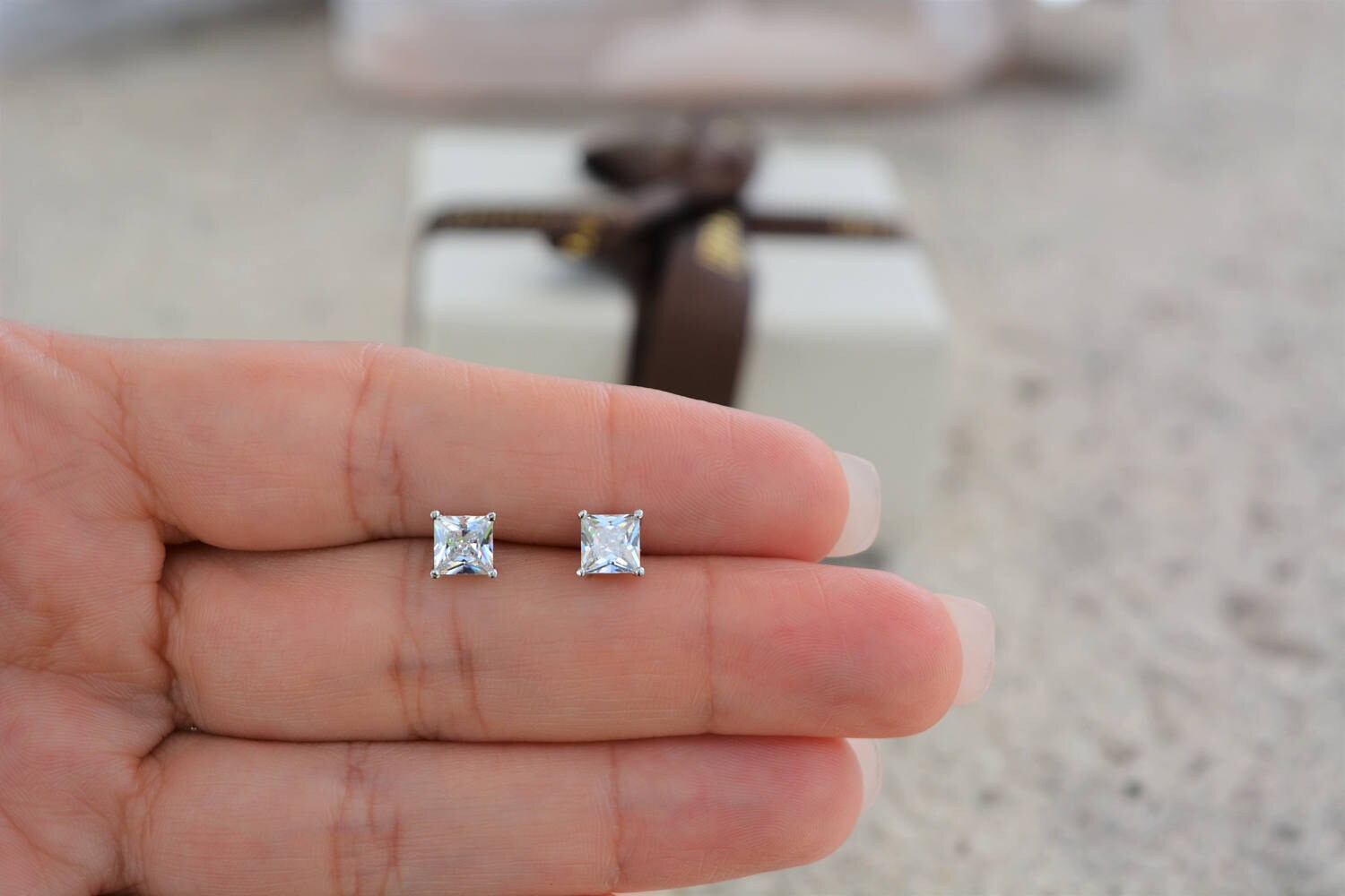 Small Gold Stud Earrings, 4mm Little Gold Zircon Earrings, Women Gold  Plated Stone Solitaire Studs Jewelry, Square Tiny Girls Sparkly Posts -  Etsy Canada | Stud earrings, Crystal stud earrings, Etsy earrings