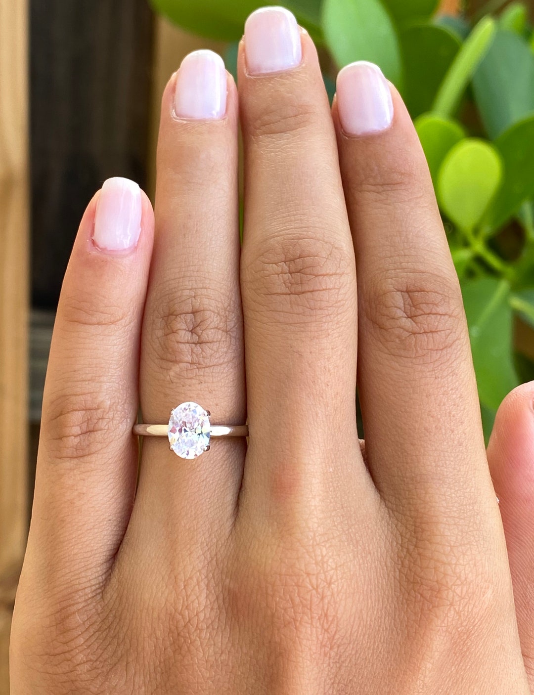 Classic 1 Carat Oval Engagement Ring