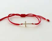 ◇HYERES LOR◇ Erite23 Silver (C) Change String Bracelet Red Red Sterling Silver Chance Bracelet – Haus of Design