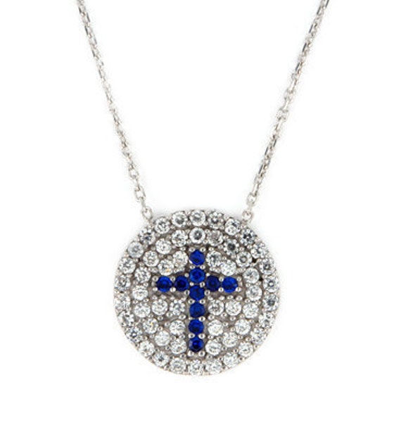 circle cross necklace