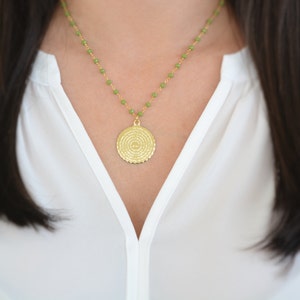 Our father prayer gold filled necklace. Medalla del padre nuestro. Our lord gold fill necklace. High quality gold fill necklace.