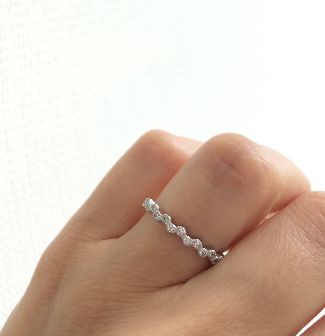 Sterling Silver Wedding Band. 2MM Wedding Ring. Stacking Ring. Etsy