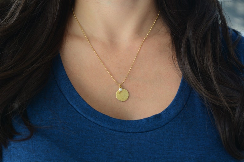 Our Father Prayer Gold Filled Necklace spanish. Collar Del Etsy