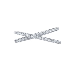 X Ring. Silver X Cross Ring. Criss Cross Ring. Crisscross Ring. Silver X Ring. CZ X Ring. Pave X Ring. Gold X Ring. Rose Gold X Ring.