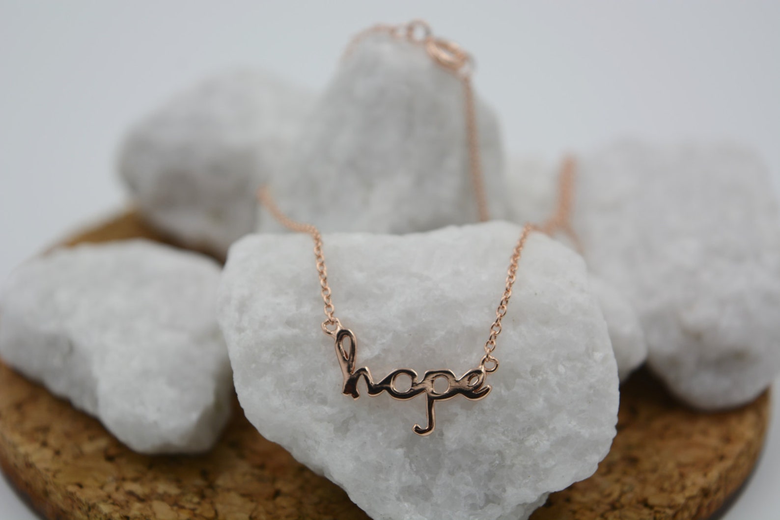 Hope Necklace. Sterling Silver Hope Necklace. Word Hope - Etsy