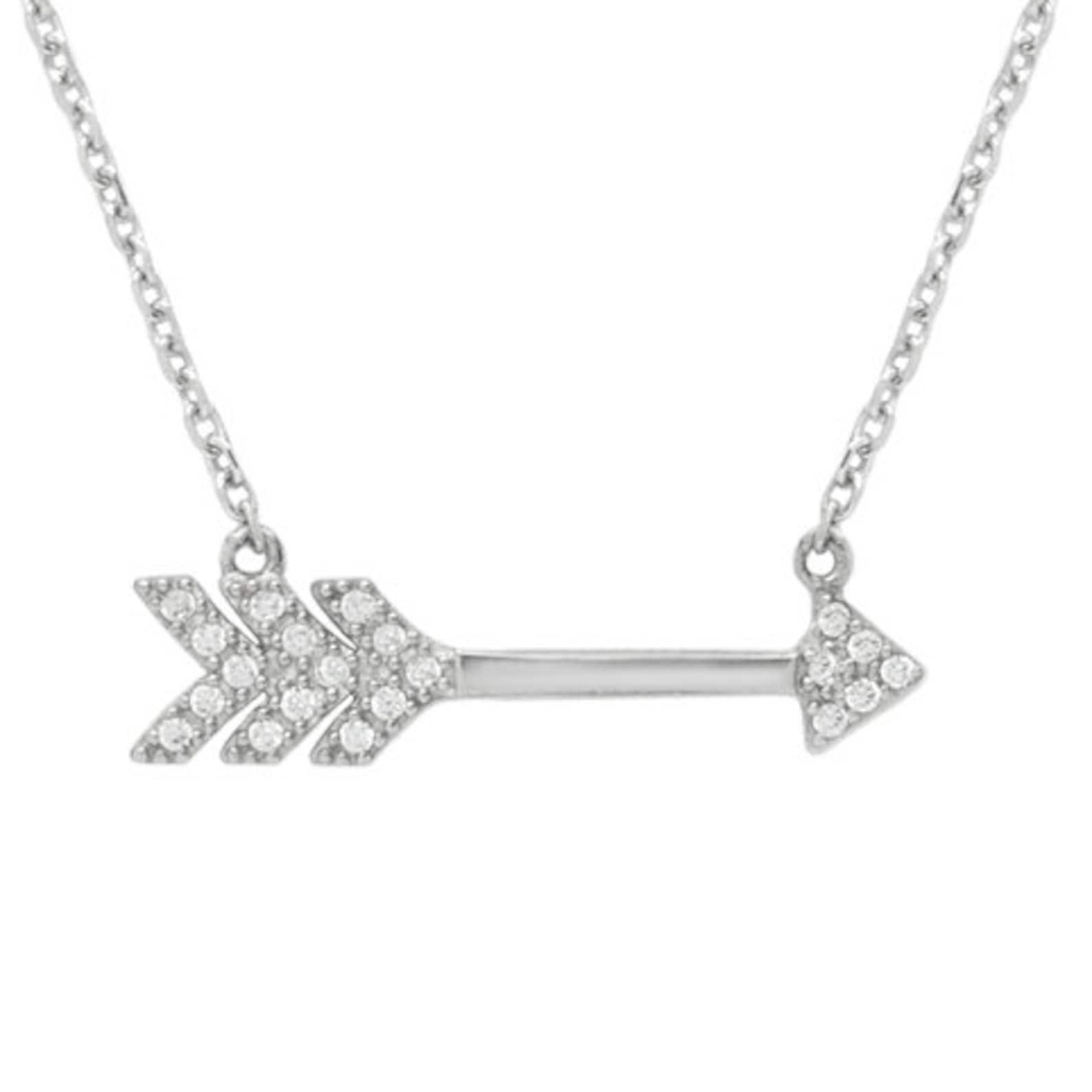 Arrow Necklace. Sterling Silver Arrow Necklace. Silver Etsy