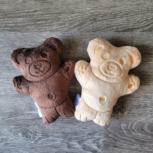 Kawaii Cute Teddy Bear Graham Cracker Cookie Plush, Teddy Bear pillow, Play Food Toy, Handmade