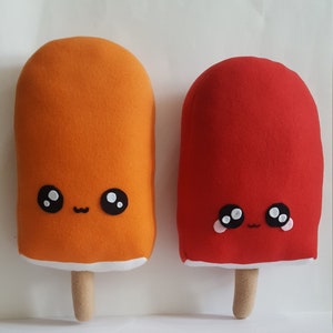 Kawaii Popsicle Ice cream Plush, Cute Food Pillow, Play Food Toy, Handmade, Ready to ship