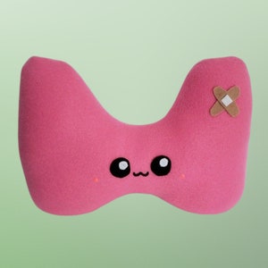 Cute Kawaii Thyroid Plush, Organ Plush, Pillow, Thyroid Disease, Anatomy plush