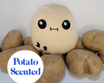 Kawaii Little Potato Plush, Cute Vegetable Food Pillow, Handmade, Bootyilicious, Scented