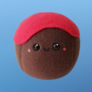 Kawaii Meatball Plush, Cute Food Pillow, Play Food Toy, Handmade