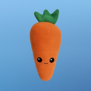 Kawaii Carrot Plush, Cute Vegetable Food Pillow,  Play Food Toy, Handmade