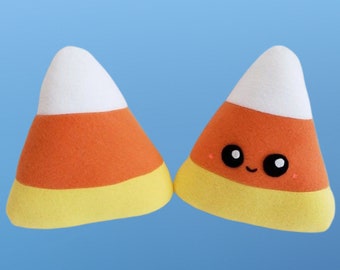 Kawaii Candy Corn Plush, Cute Food Pillow, Play Food Toy, Halloween Handmade