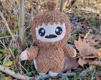 Bigfoot Cryptid Plüsch, Kawaii Sasquatch, Goth, Süß Spooky, Handgemacht