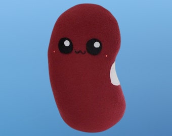 Peluche Kawaii Bean, cuscino alimentare carino, giocattolo alimentare, fatto a mano