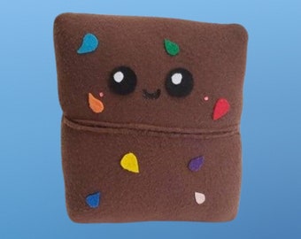 Kawaii Bunt Brownie Plüsch, Süß Essen Kissen, Spielen Essen Spielzeug, Handgemacht